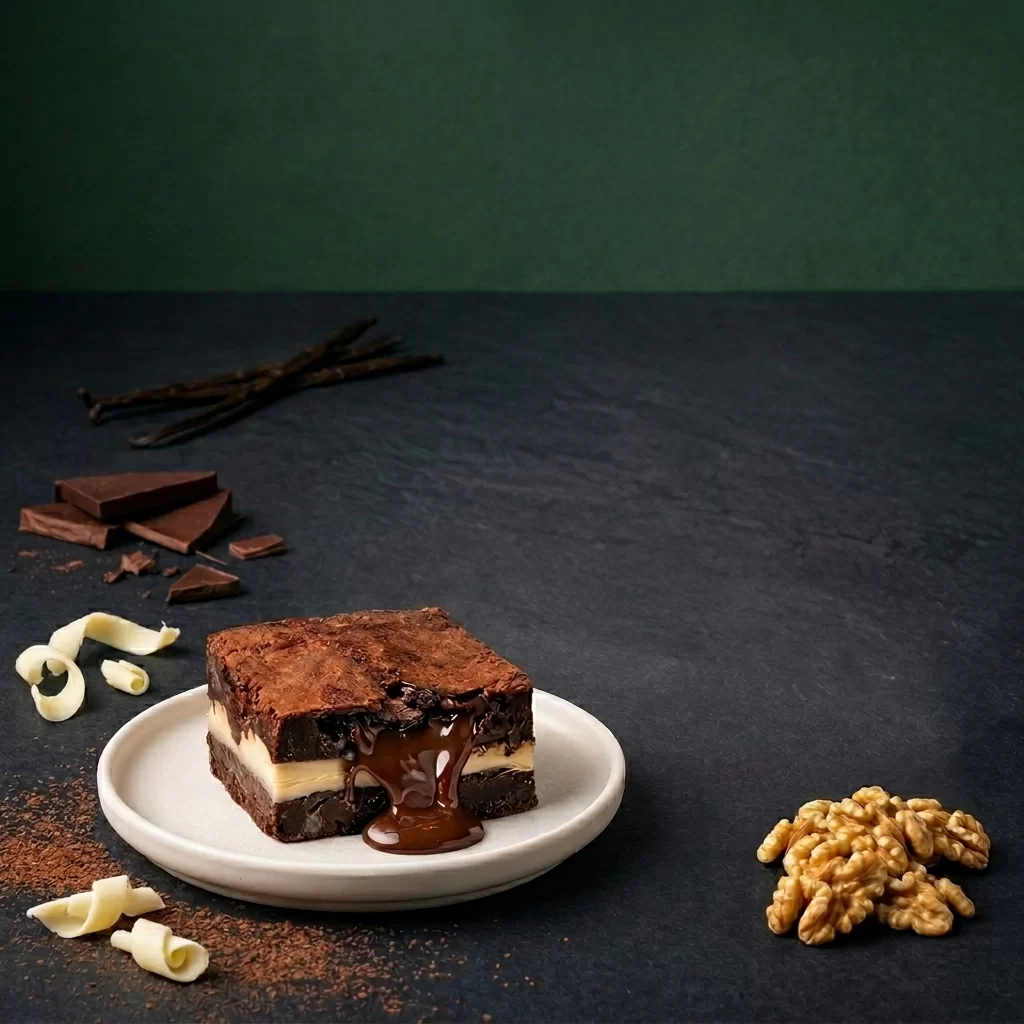 Beyaz Çikolatalı Amerikan Brownie görseli 2