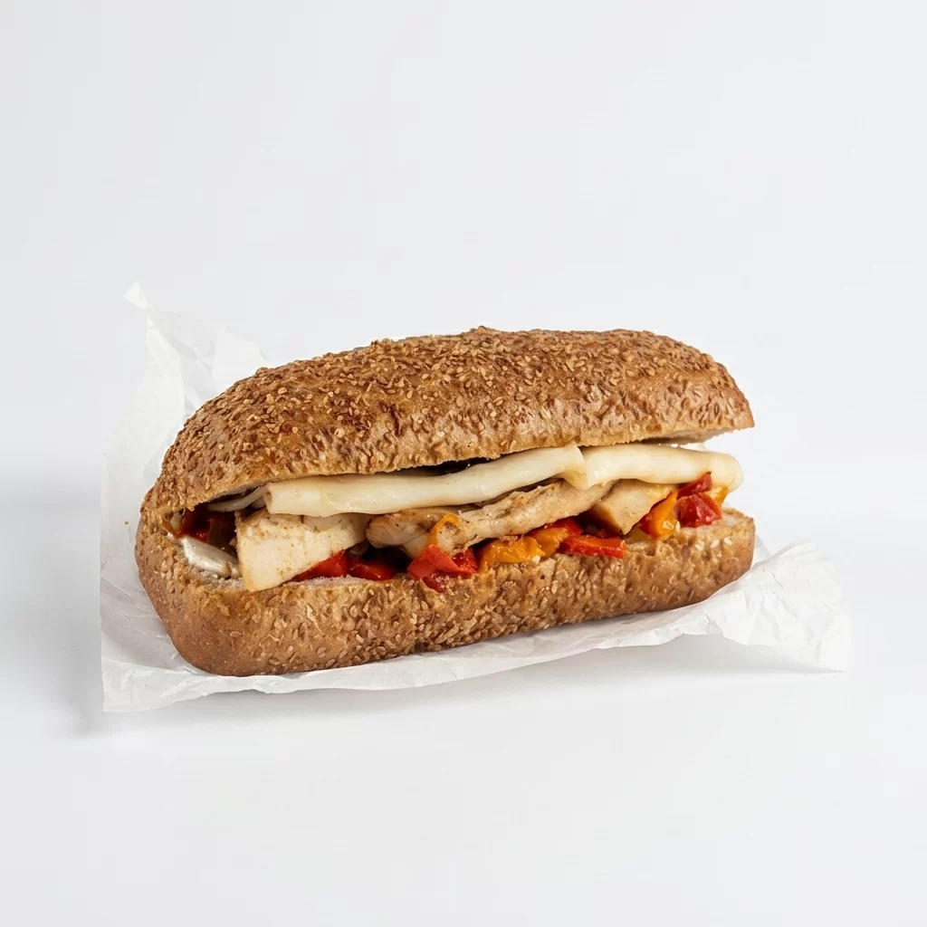 Közlenmiş Biber Tavuk Panini